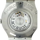 【HUBLOT/ウブロ】 クラシックフュージョン 511.NX.7170.LR 保証書/ギャラ/箱付き　裏スケルトン 腕時計 ステンレススチール/レザー 自動巻き/オートマ ブルー文字盤/ブルーレザー,ラバーベルト メンズ
【中古】【真子質店】【BL】




【DKxx】