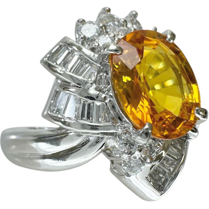 12号 ゴールデンサファイア（拡散処理なし） 2.29ct ダイヤモンド 0.50ct リング・指輪 Pt900プラチナ 9.5g レディース
【中古】【真子質店】【NN】




【IDMax】