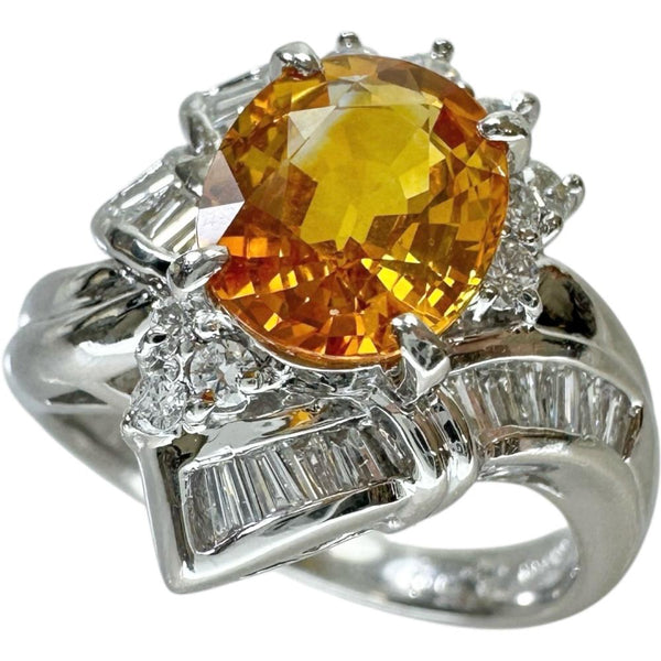 12号 ゴールデンサファイア（拡散処理なし） 2.29ct ダイヤモンド 0.50ct リング・指輪 Pt900プラチナ 9.5g レディース
【中古】【真子質店】【NN】




【IDMax】