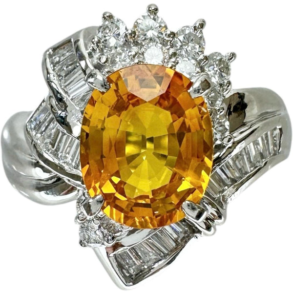 12号 ゴールデンサファイア（拡散処理なし） 2.29ct ダイヤモンド 0.50ct リング・指輪 Pt900プラチナ 9.5g レディース
【中古】【真子質店】【NN】




【IDMax】