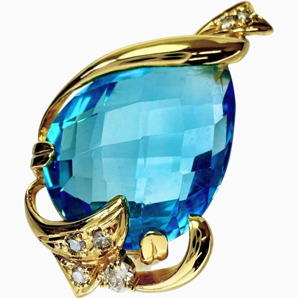 ブルートパーズ 18.31ct ダイヤモンド 0.14ct ペンダントトップ K18ゴールド 18金 9.3g レディース
【中古】【真子質店】【NN】




【KST】