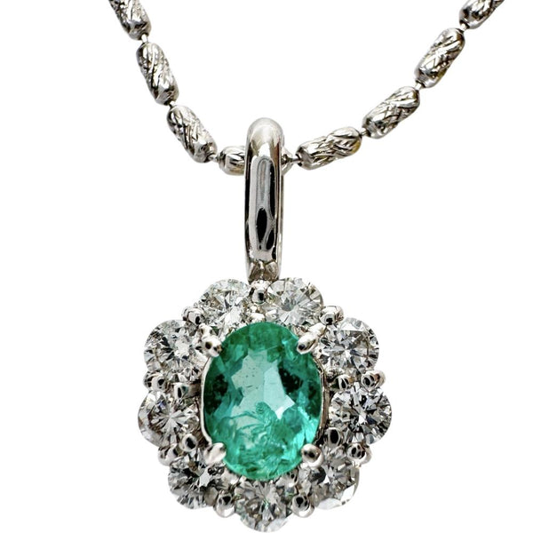 エメラルド 0.20ct ダイヤモンド 0.29ct ネックレス K18WGホワイトゴールド 18金 4.2g 55cm レディース
【中古】【真子質店】【NN】




【YTK】