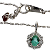 エメラルド 0.20ct ダイヤモンド 0.29ct ネックレス K18WGホワイトゴールド 18金 4.2g 55cm レディース
【中古】【真子質店】【NN】




【YTK】