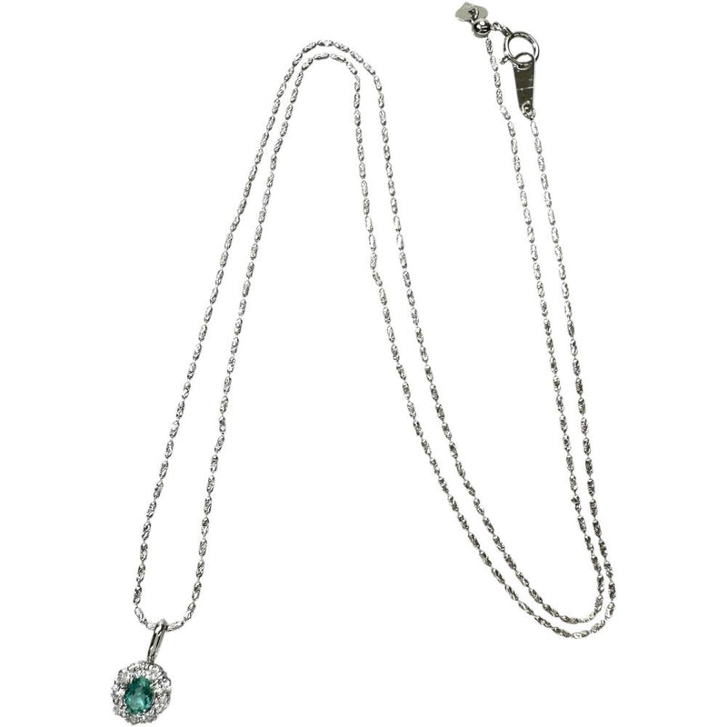 エメラルド 0.20ct ダイヤモンド 0.29ct ネックレス K18WGホワイトゴールド 18金 4.2g 55cm レディース
【中古】【真子質店】【NN】




【YTK】