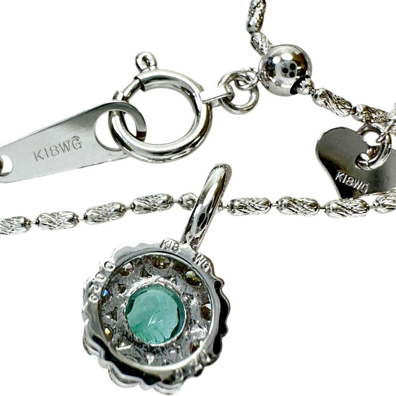 エメラルド 0.20ct ダイヤモンド 0.29ct ネックレス K18WGホワイトゴールド 18金 4.2g 55cm レディース
【中古】【真子質店】【NN】




【YTK】