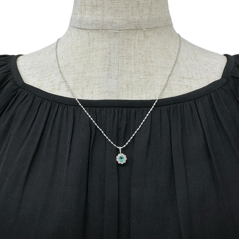 エメラルド 0.20ct ダイヤモンド 0.29ct ネックレス K18WGホワイトゴールド 18金 4.2g 55cm レディース
【中古】【真子質店】【NN】




【YTK】