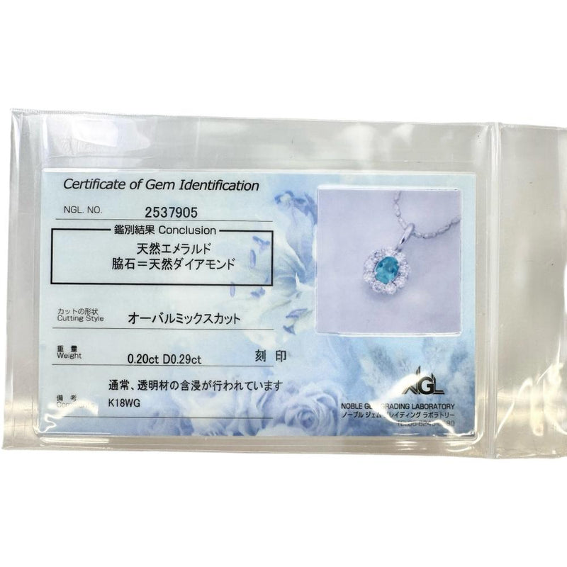 エメラルド 0.20ct ダイヤモンド 0.29ct ネックレス K18WGホワイトゴールド 18金 4.2g 55cm レディース
【中古】【真子質店】【NN】




【YTK】