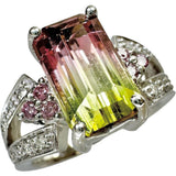 11号 双色碧玺 3.48ct 钻石 0.18ct 粉色钻石 0.10ct 戒指 K18WG白金 18K 8.3g 女士
【中古】【真子质店】【NN】




【ITIx】