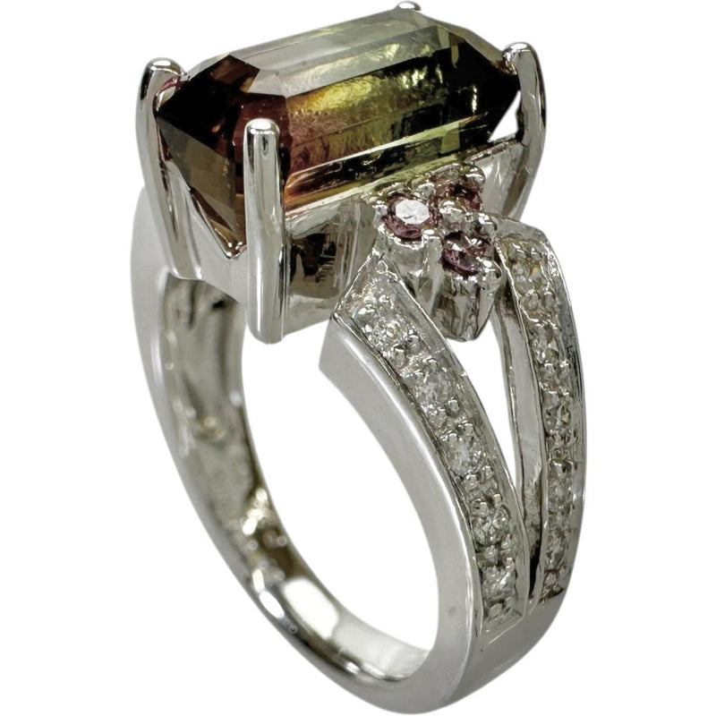 11号 バイカラートルマリン 3.48ct ダイヤモンド 0.18ct ピンクダイヤモンド 0.10ct リング・指輪 K18WGホワイトゴールド 18金 8.3g レディース
【中古】【真子質店】【NN】




【ITIx】