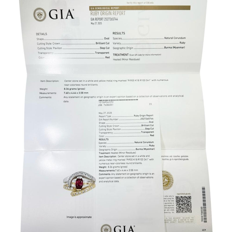 12号 ビルマ産ルビー 1.00ct ダイヤモンド 0.41ct リング・指輪 K18ゴールド 18金/Pt900プラチナ 8.4gg レディース
【中古】【真子質店】【NN】




【IMaTx】