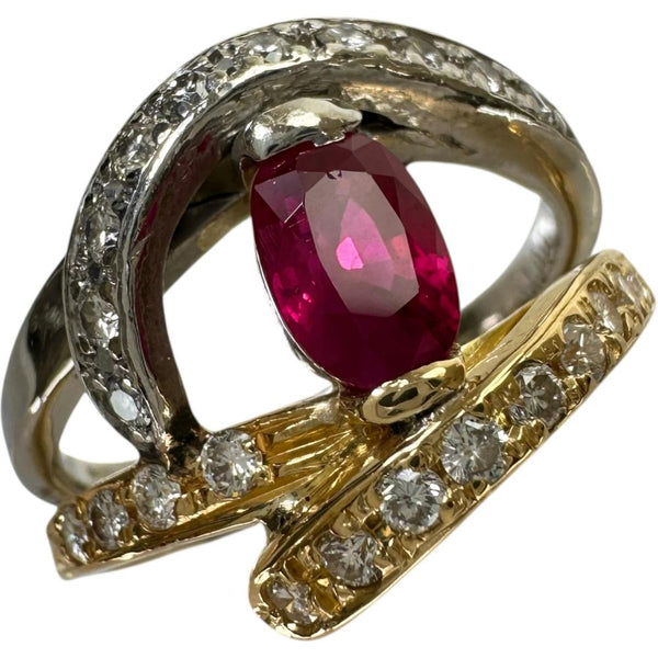 12号 ビルマ産ルビー 1.00ct ダイヤモンド 0.41ct リング・指輪 K18ゴールド 18金/Pt900プラチナ 8.4gg レディース
【中古】【真子質店】【NN】




【IMaTx】