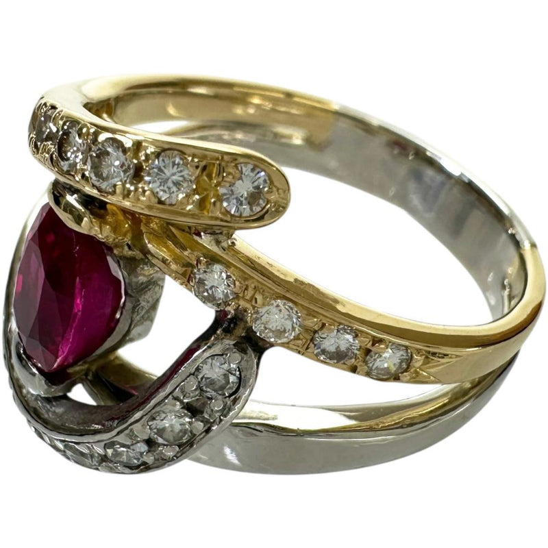 12号 ビルマ産ルビー 1.00ct ダイヤモンド 0.41ct リング・指輪 K18ゴールド 18金/Pt900プラチナ 8.4gg レディース
【中古】【真子質店】【NN】




【IMaTx】