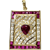 スクエア型 中央ルビー 1.35ct その他ルビー 0.60ct ダイヤモンド 0.97ct ペンダントトップ K18ゴールド 18金 7.6g レディース
【中古】【真子質店】【NN】




【ITIx】