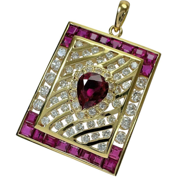 ルビー 1.45ct ダイヤモンド 0.88ct ペンダントトップ K18ゴールド 18金 7.8g レディース
【中古】【真子質店】【NN】




【ITIx】