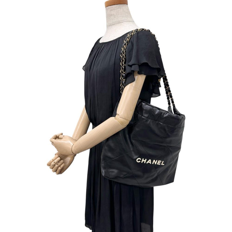 【CHANEL/シャネル】 CHANEL22 スモール チェーンワンショルダー AS3260 シリアルプレート有 ショルダーバッグ レザー ブラック レディース【中古】【真子質店】【BL】




【YKTI】