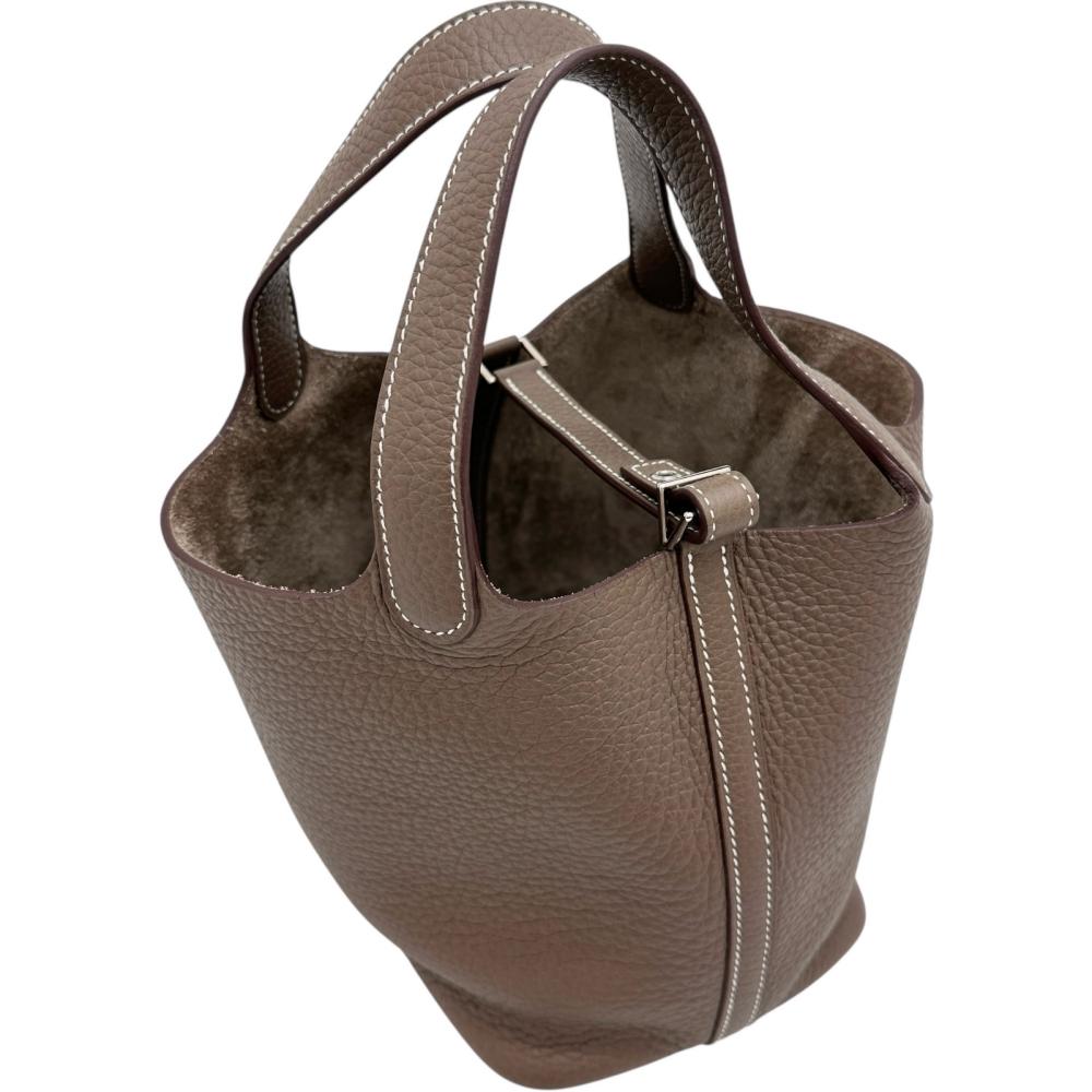 エルメス ピコタンロック　PM トリヨンクレマンス エトゥープ　ハンドバッグ HERMES/エルメス】 ピコタンロックPM ハンドバッグ トリヨンクレマンス