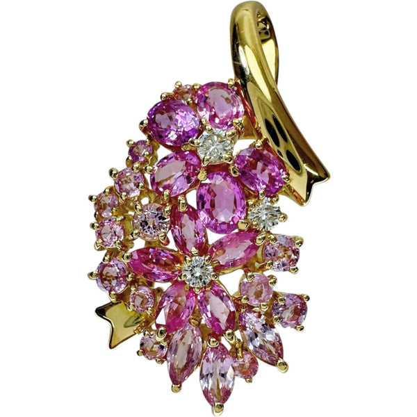 フラワー ピンクサファイア 3.60ct ダイヤモンド 0.16ct ペンダントトップ K18ゴールド 18金 6.7g レディース
【中古】【真子質店】【NN】




【SYMi】
