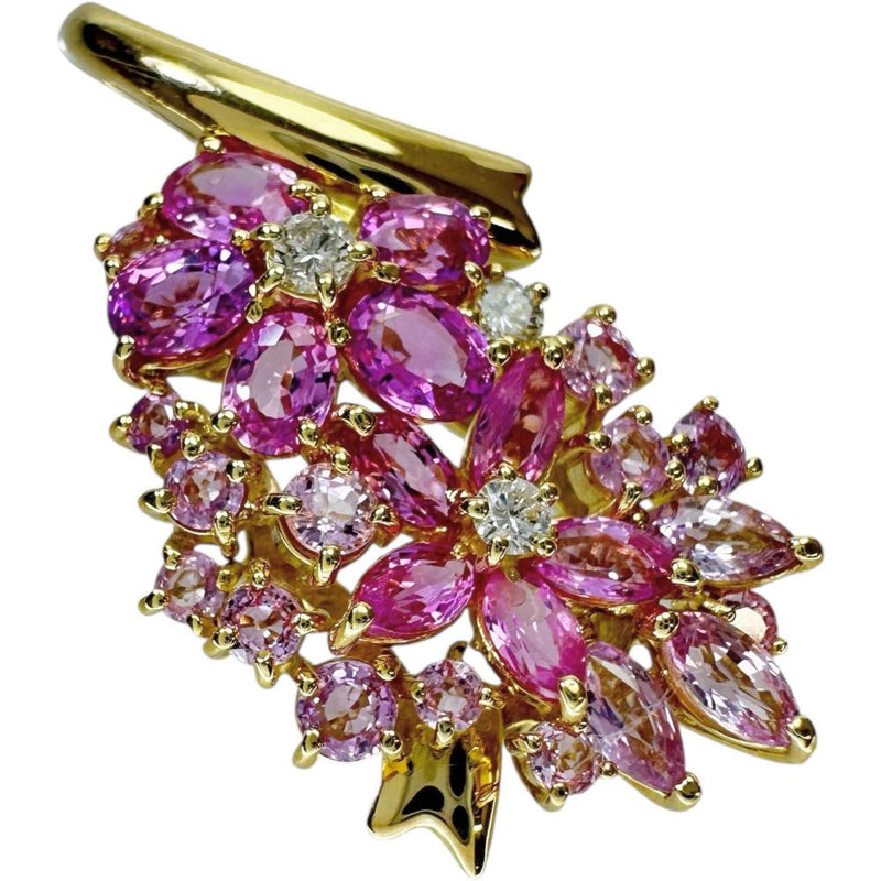 フラワー ピンクサファイア 3.60ct ダイヤモンド 0.16ct ペンダントトップ K18ゴールド 18金 6.7g レディース
【中古】【真子質店】【NN】




【SYMi】