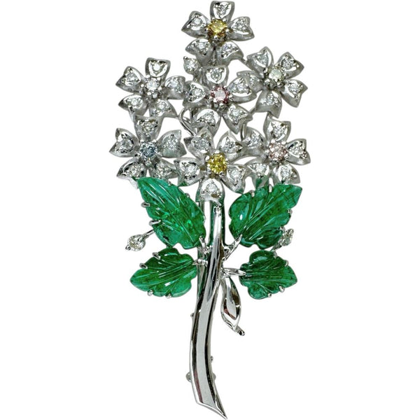 フラワー ブローチ兼用 エメラルド 3.90ct ダイヤモンド(トリートメント込） 0.63ct ペンダントトップ K18WGホワイトゴールド 18金/K14WGホワイトゴールド 14金 8.6g レディース
【中古】【真子質店】【NN】




【IMaTx】