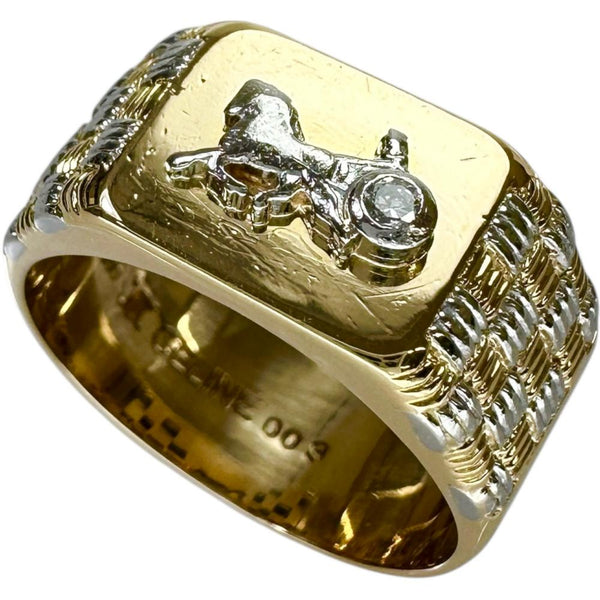 15号【CELINE/セリーヌ】 馬車モチーフ ダイヤモンド 0.03ct リング・指輪 K18ゴールド 18金/Pt900プラチナ 11.5g レディース
【中古】【真子質店】【BL】




【IMoMiD】