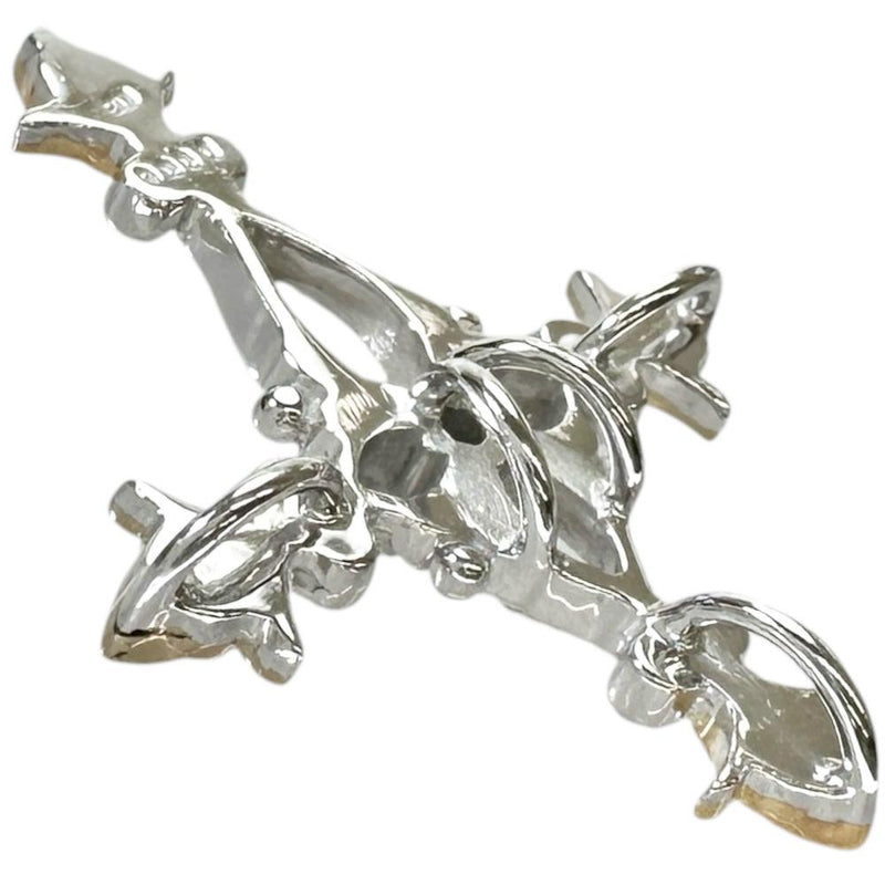 クロスモチーフ　十字架モチーフ ダイヤモンド 0.06ct ペンダントトップ K18WGホワイトゴールド 18金/K18YGイエローゴールド 18金 2.9g レディース
【中古】【真子質店】【NN】




【DIMi】