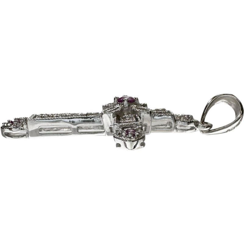 クロス/十字架 ピンクサファイア ダイヤモンド 0.06ct ペンダントトップ K18WGホワイトゴールド 18金 2.7g レディース
【中古】【真子質店】【NN】




【MaSY】