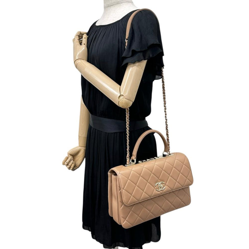 【CHANEL/シャネル】 トレンディCC トップハンドル 2WAYショルダーバッグ シリアルプレート有 ハンドバッグ レザー ベージュ レディース【中古】【真子質店】【BL】




【YIxx】