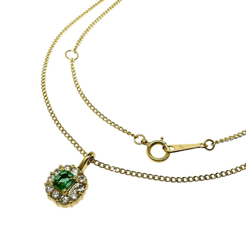 エメラルド 0.20ct ダイヤモンド 計0.23ct ネックレス K18ゴールド 18金 3.5g 40cm レディース
【中古】【真子質店】【NN】




【DSx】