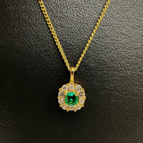 エメラルド 0.20ct ダイヤモンド 計0.23ct ネックレス K18ゴールド 18金 3.5g 40cm レディース
【中古】【真子質店】【NN】




【DSx】