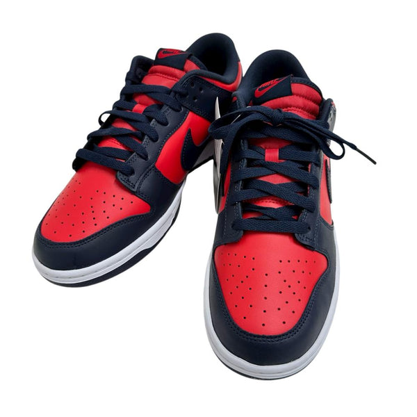 【NIKE/ナイキ】 DV0833-601 NIKE DUNK LOW RETRO スニーカー/天然皮革　合成繊維 ネイビー/レッド メンズ【中古】【真子質店】【GD】




【Mox】
