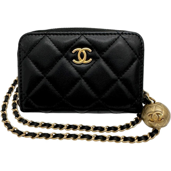 【CHANEL/シャネル】 マトラッセ チェーン コインケース コインケース ラムスキン ブラックレザー/ゴールド金具（艶消し） レディース【中古】【真子質店】【BL】




【IMoTx】