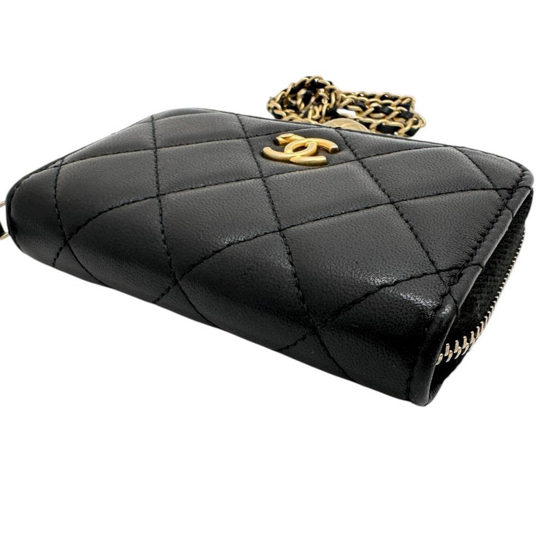 【CHANEL/シャネル】 マトラッセ チェーン コインケース コインケース ラムスキン ブラックレザー/ゴールド金具（艶消し） レディース【中古】【真子質店】【BL】




【IMoTx】