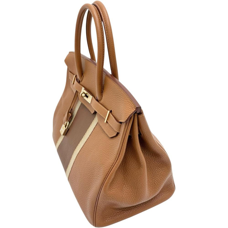 【HERMES/エルメス】 バーキンクラブ35 ハンドバッグ □P（2012年） トリヨンクレマンス/リザード/レザー ゴールド/マロン/フィセル レディース【中古】【真子質店】【BL】




【IDMoxx】