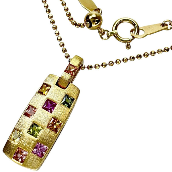 マルチカラーサファイア 0.63ct ネックレス K18ゴールド 18金 6.1g 45cm レディース
【中古】【真子質店】【NN】




【KYx】