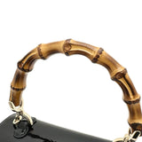 GUCCI 675797 Bamboo Handle 2-Way Shoulder Bag, Handbag, Patent Leather, Black Leather, Women's [Pre-owned] [Mako Pawn Shop] [BL]




 [IMoxx] 