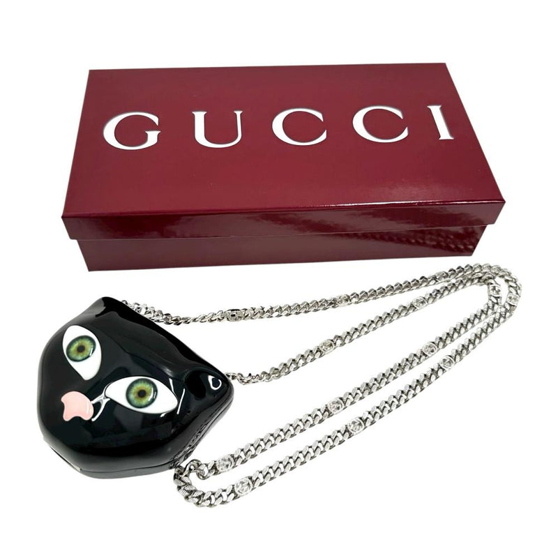 【GUCCI/グッチ】 キャット チェーンポーチ ネックレス ショルダーバッグ メタル ブラック レディース【中古】【真子質店】【BL】




【IMox】