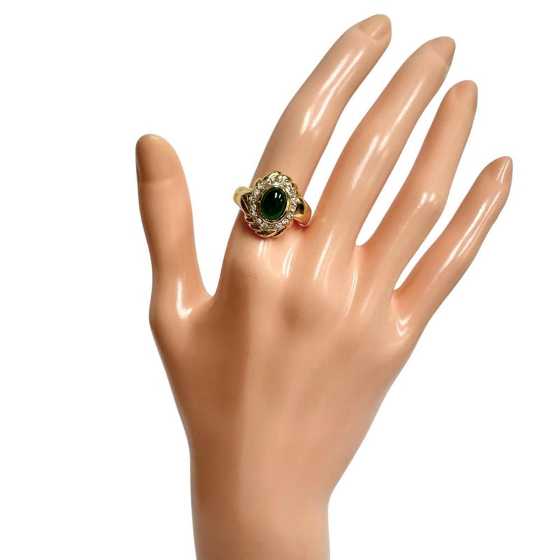12号 カボションエメラルド 1.43ct ダイヤモンド 計0.36ct リング・指輪 K18ゴールド 18金 7.0g レディース
【中古】【真子質店】【NN】




【IITT】