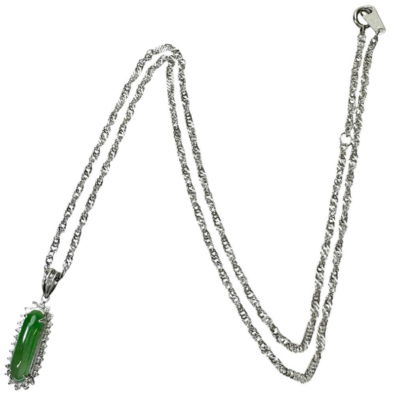 ヒスイ（翡翠/樹脂含侵なし） 1.72ct ダイヤモンド 0.28ct ネックレス Pt850プラチナ/Pt900プラチナ 6.9g 43cm レディース
【中古】【真子質店】【NN】




【MaSx】