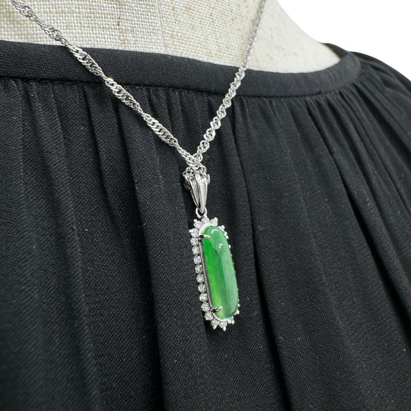 ヒスイ（翡翠/樹脂含侵なし） 1.72ct ダイヤモンド 0.28ct ネックレス Pt850プラチナ/Pt900プラチナ 6.9g 43cm レディース
【中古】【真子質店】【NN】




【MaSx】
