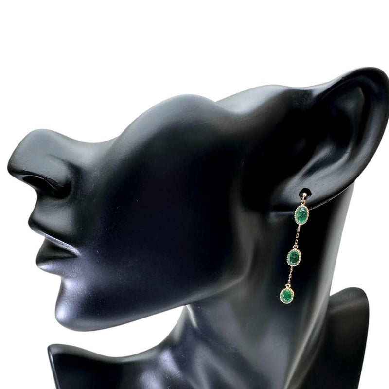 カボションエメラルド 計3.07ct ピアス K18ゴールド 18金 1.4g レディース
【中古】【真子質店】【NN】




【MaMoY】