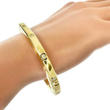 【TIFFANY&Co./ティファニー】 ダイヤモンド（8P) 0.31ct ブレスレット ロック ラージ バングル K18YGイエローゴールド 18金 37.0g 18.0cm レディース
【中古】【真子質店】【GD】




【YYII】