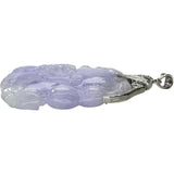 ラベンダーヒスイ（彫り翡翠） ダイヤモンド 0.06ct ペンダントトップ K18WGホワイトゴールド 18金 18.4g レディース
【中古】【真子質店】【NN】




【YTK】