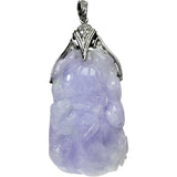 ラベンダーヒスイ（彫り翡翠） ダイヤモンド 0.06ct ペンダントトップ K18WGホワイトゴールド 18金 18.4g レディース
【中古】【真子質店】【NN】




【YTK】