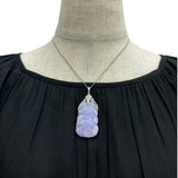 ラベンダーヒスイ（彫り翡翠） ダイヤモンド 0.06ct ペンダントトップ K18WGホワイトゴールド 18金 18.4g レディース
【中古】【真子質店】【NN】




【YTK】