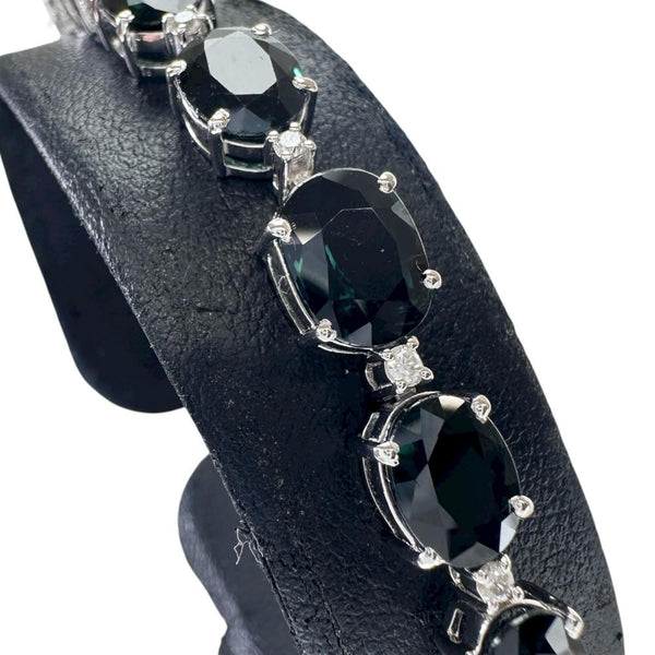 サファイア 計19.74ct ダイヤモンド 計0.40ct ブレスレット K18WGホワイトゴールド 18金 14.9g 17.2cm レディース
【中古】【真子質店】【NN】




【TMiYx】