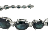 サファイア 計19.74ct ダイヤモンド 計0.40ct ブレスレット K18WGホワイトゴールド 18金 14.9g 17.2cm レディース
【中古】【真子質店】【NN】




【TMiYx】