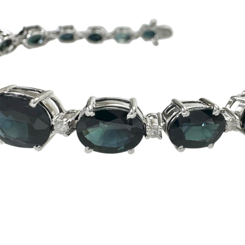 サファイア 計19.74ct ダイヤモンド 計0.40ct ブレスレット K18WGホワイトゴールド 18金 14.9g 17.2cm レディース
【中古】【真子質店】【NN】




【TMiYx】