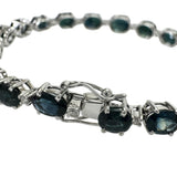 サファイア 計19.74ct ダイヤモンド 計0.40ct ブレスレット K18WGホワイトゴールド 18金 14.9g 17.2cm レディース
【中古】【真子質店】【NN】




【TMiYx】