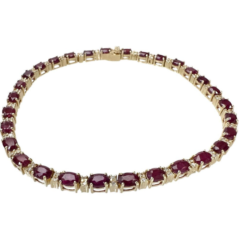 ルビー 5.50ct ダイヤモンド 0.50ct ブレスレット K18ゴールド 18金 10.2g 17.7cm レディース
【中古】【真子質店】【NN】




【IYMox】