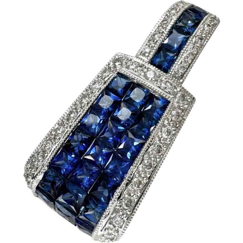 ミステリーセッティングサファイア 2.80ct ダイヤモンド 0.25ct ペンダントトップ K18WGホワイトゴールド 18金 4.6g レディース
【中古】【真子質店】【NN】




【KST】